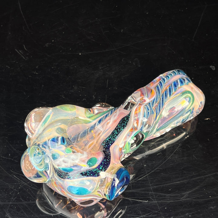 Molten Twisted Chaos Spoon Glass Pipe Molten Imagination