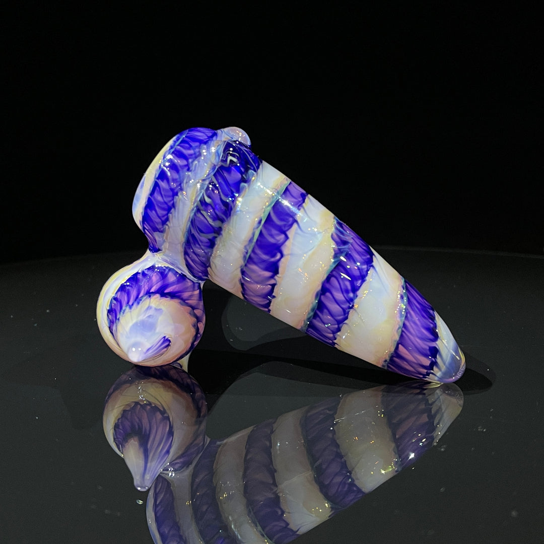 Cheshire Purple Sidecar Bubbler Glass Pipe Jedi Glassworks