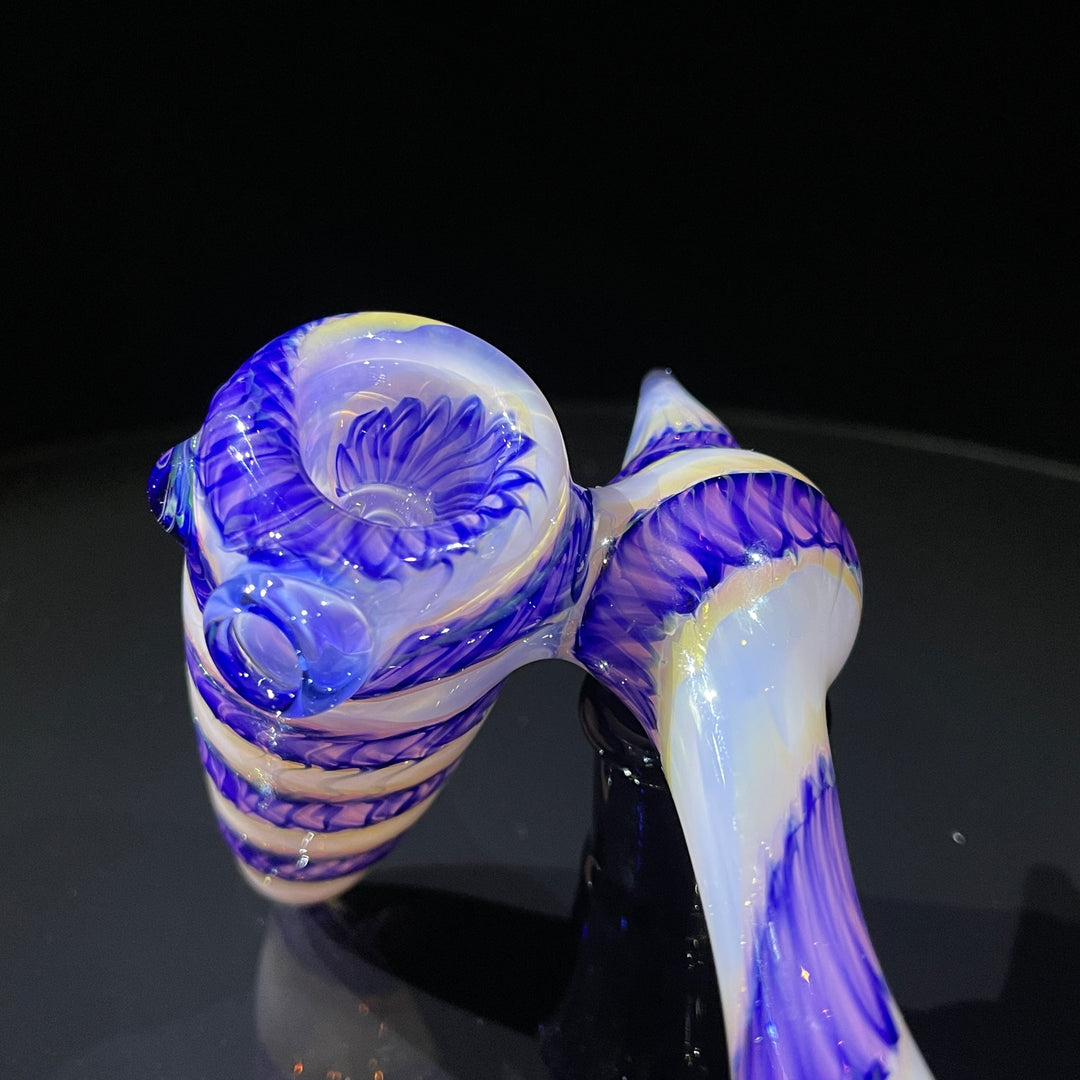 Cheshire Purple Sidecar Bubbler Glass Pipe Jedi Glassworks