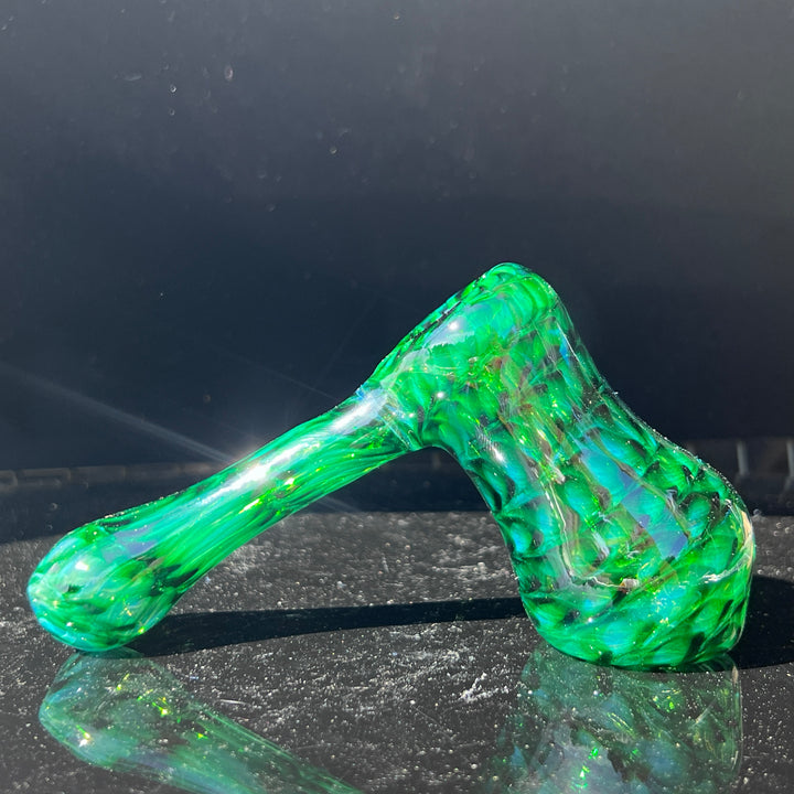 Experimental Green Hammer Bubbler Glass Pipe Jedi Glassworks   