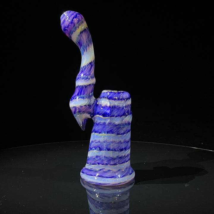 Cheshire Purple Sherlock Bubbler Glass Pipe Jedi Glassworks