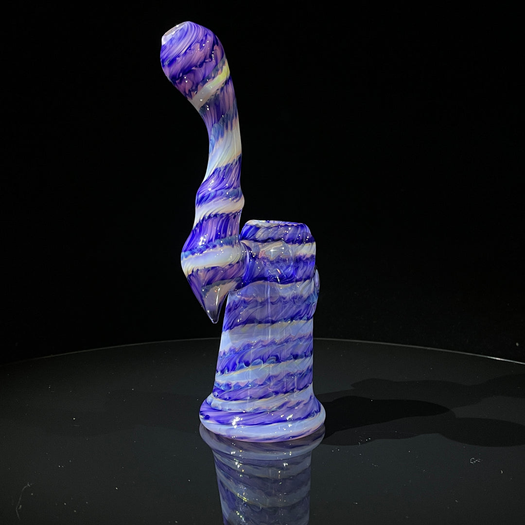 Cheshire Purple Sherlock Bubbler Glass Pipe Jedi Glassworks