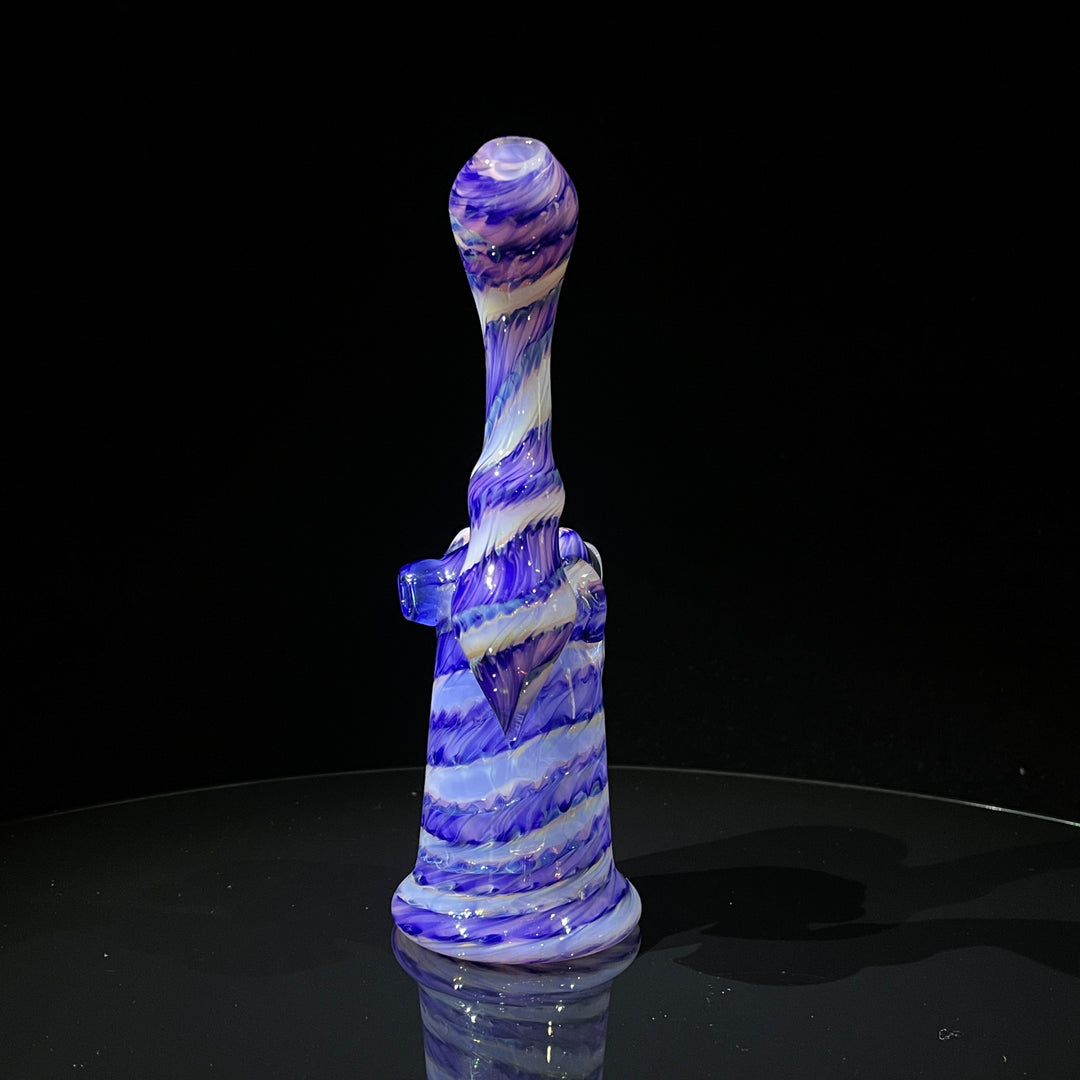 Cheshire Purple Sherlock Bubbler Glass Pipe Jedi Glassworks