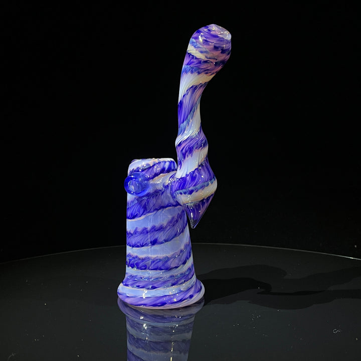 Cheshire Purple Sherlock Bubbler Glass Pipe Jedi Glassworks