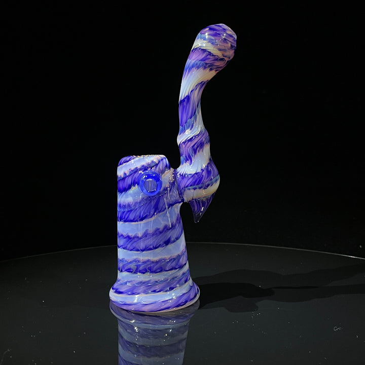 Cheshire Purple Sherlock Bubbler Glass Pipe Jedi Glassworks