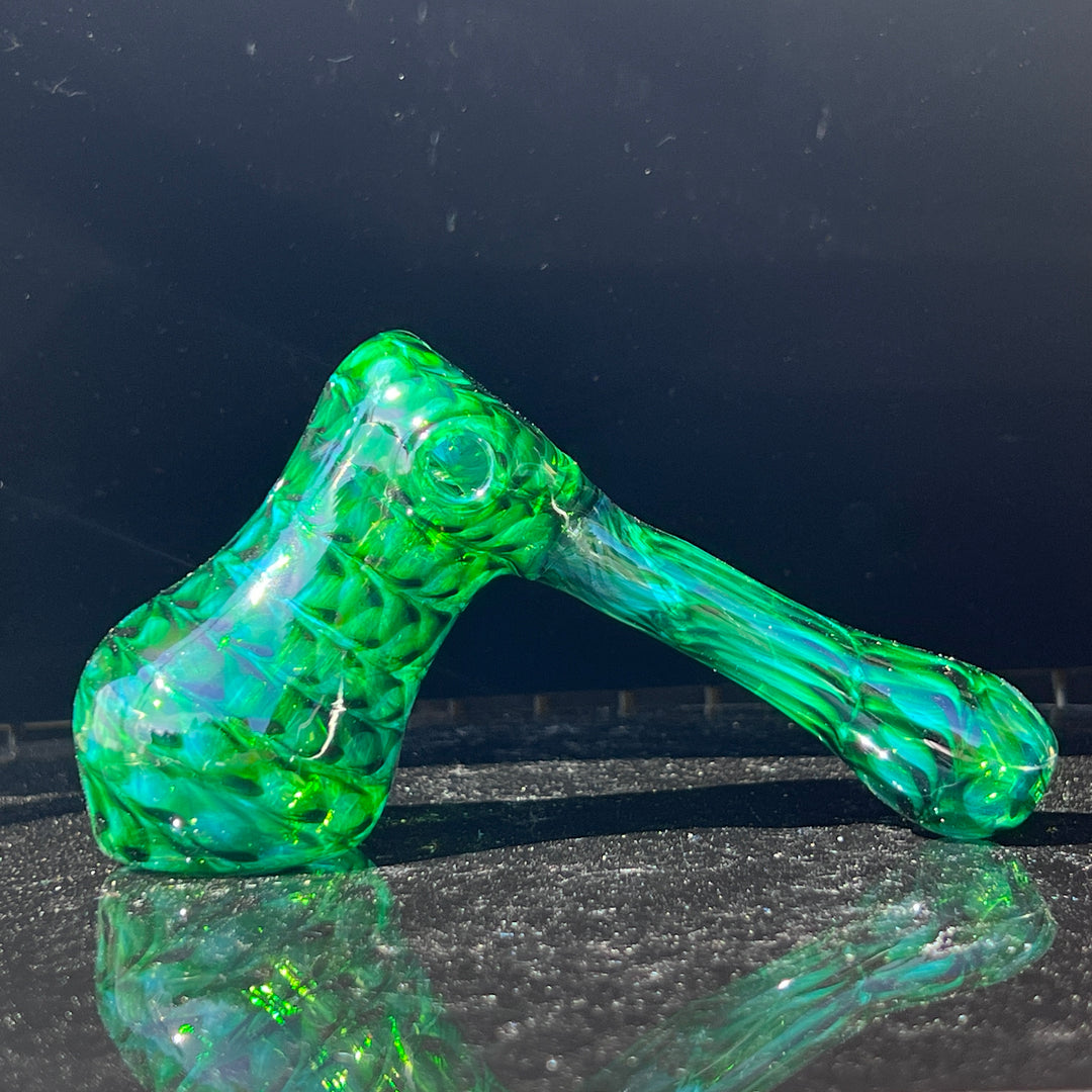 Experimental Green Hammer Bubbler Glass Pipe Jedi Glassworks   