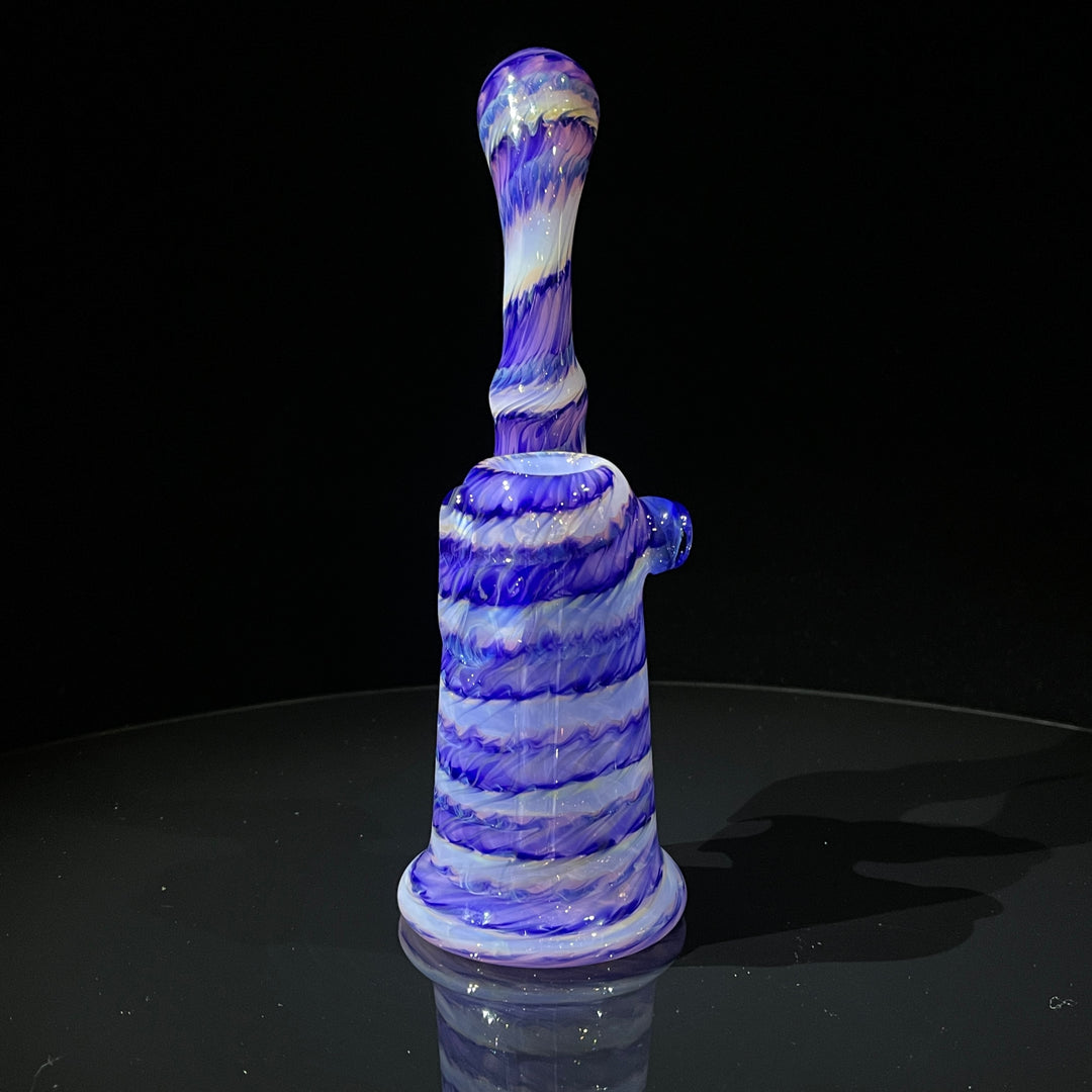 Cheshire Purple Sherlock Bubbler Glass Pipe Jedi Glassworks