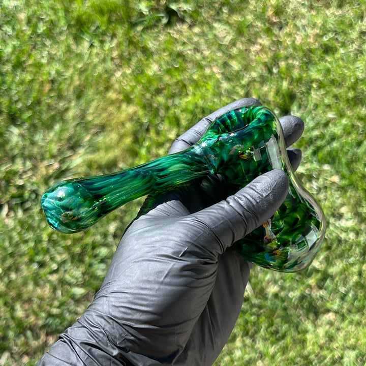 Experimental Green Hammer Bubbler Glass Pipe Jedi Glassworks   