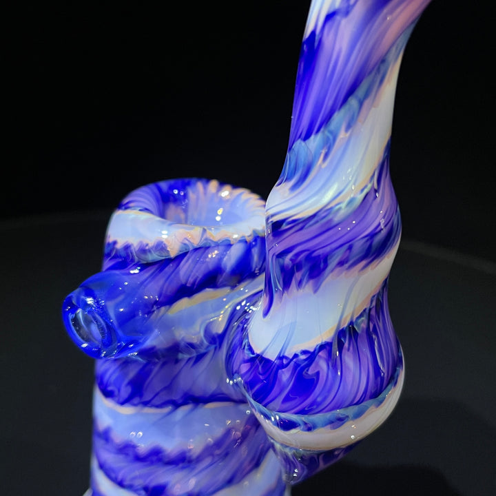 Cheshire Purple Sherlock Bubbler Glass Pipe Jedi Glassworks