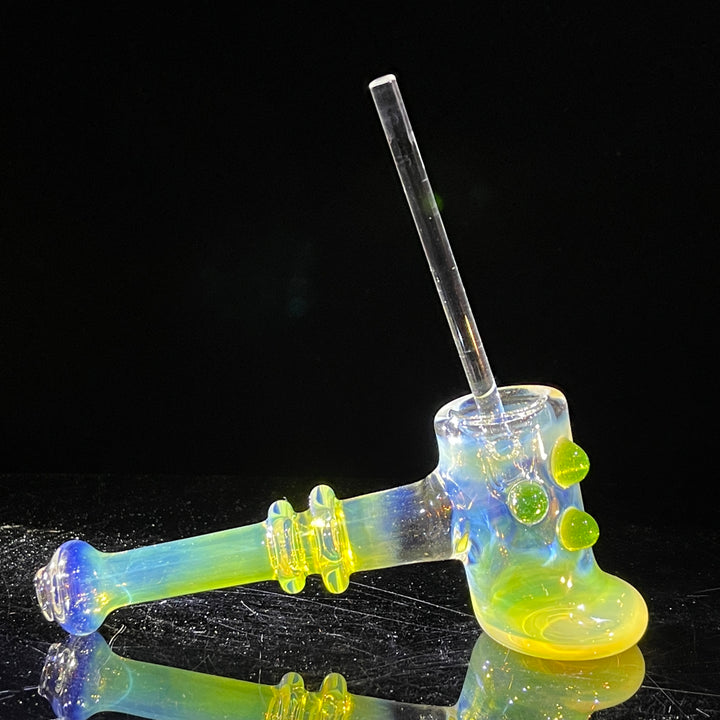 Silver Fumed Hash Hammer Glass Pipe Crondo Glassics   