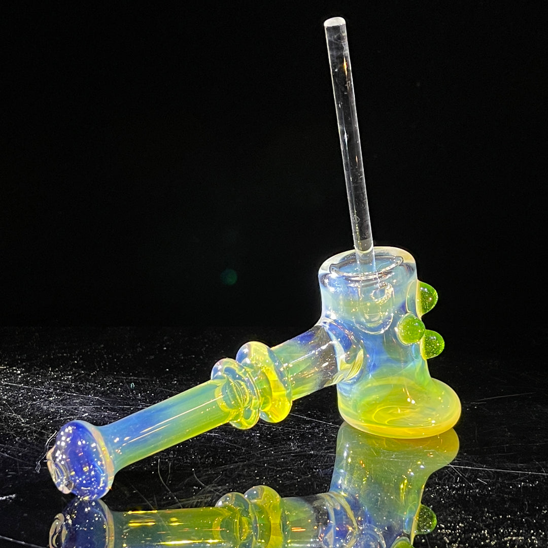 Silver Fumed Hash Hammer Glass Pipe Crondo Glassics   