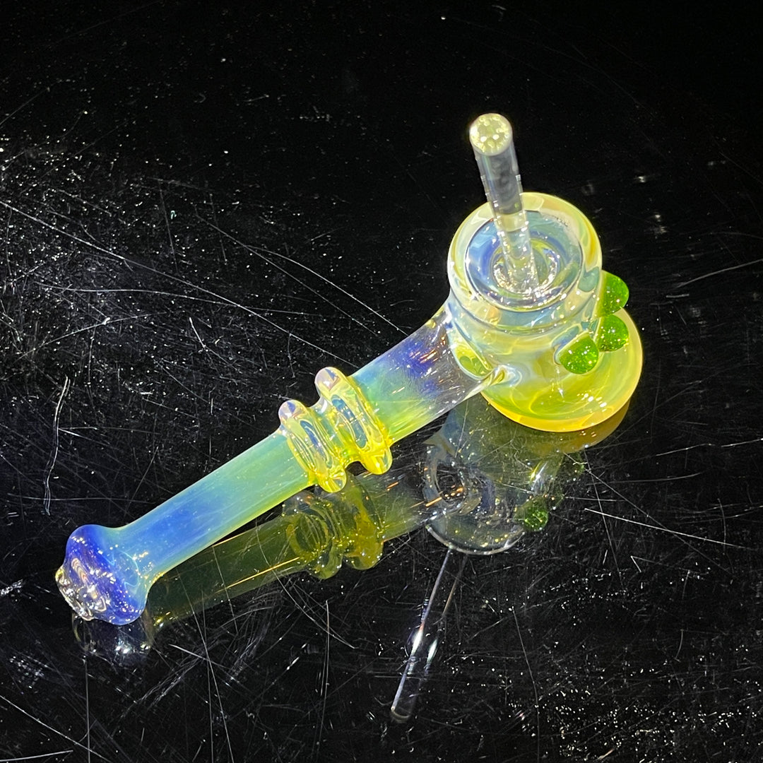 Silver Fumed Hash Hammer Glass Pipe Crondo Glassics   