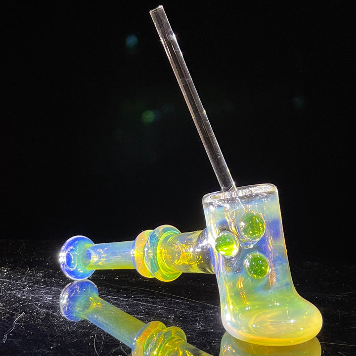 Silver Fumed Hash Hammer Glass Pipe Crondo Glassics   