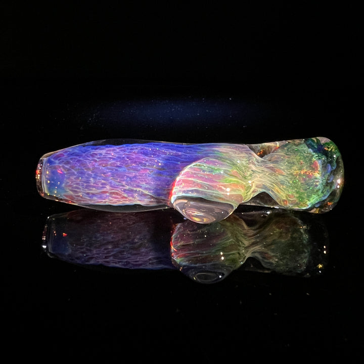 Purple Nebula Space Dust Chillum Glass Pipe Tako Glass   