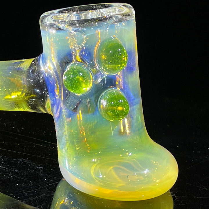 Silver Fumed Hash Hammer Glass Pipe Crondo Glassics   