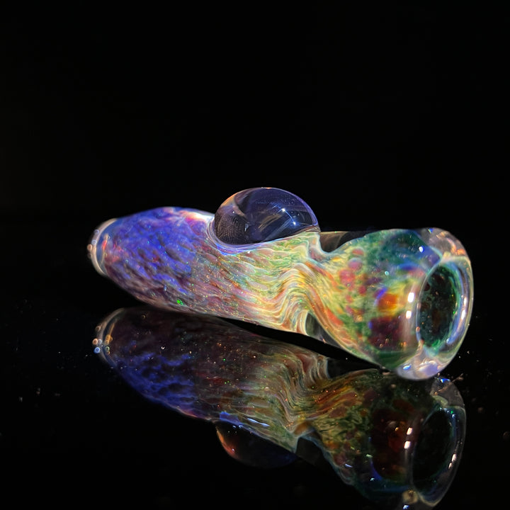 Purple Nebula Space Dust Chillum Glass Pipe Tako Glass   