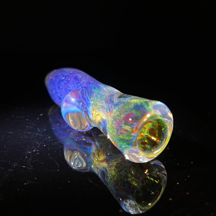 Purple Nebula Space Dust Chillum Glass Pipe Tako Glass   