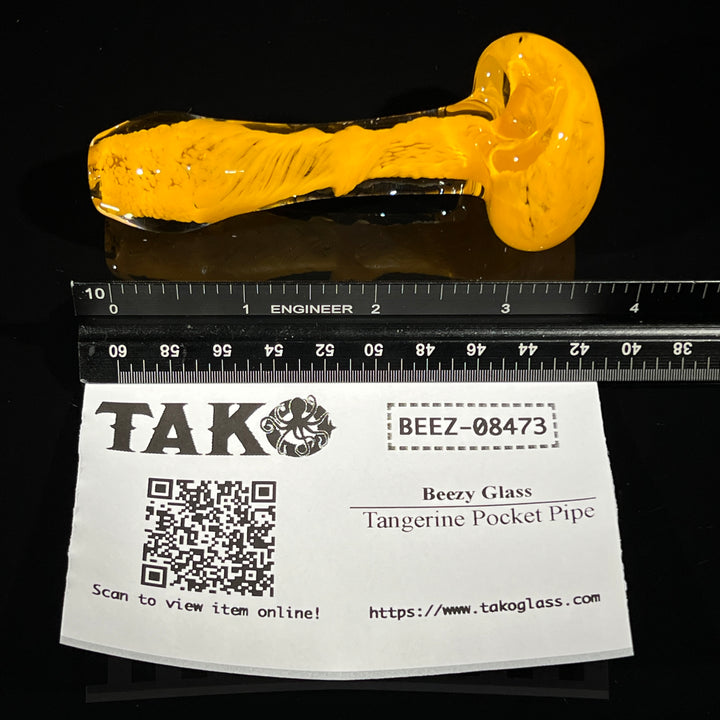 Tangerine Pocket Pipe Glass Pipe Beezy Glass