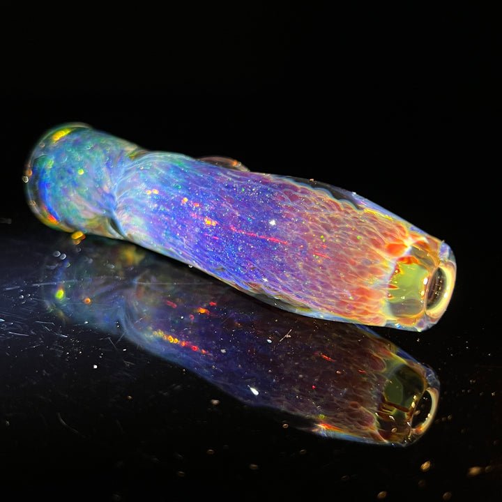 Purple Nebula Space Dust Chillum Glass Pipe Tako Glass   