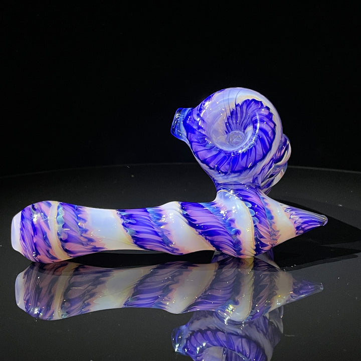 Cheshire Purple Sidecar Bubbler Glass Pipe Jedi Glassworks