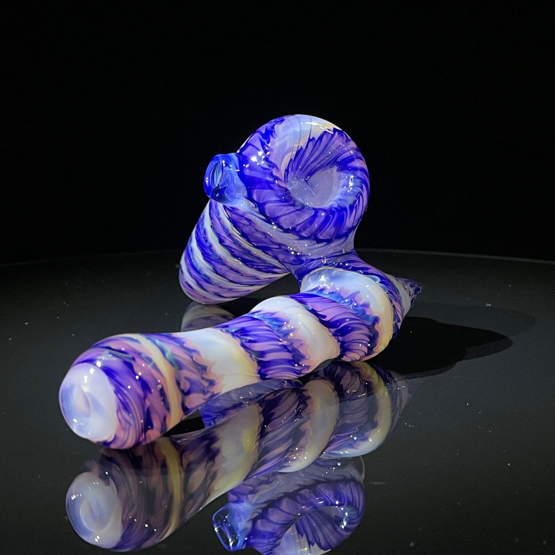 Cheshire Purple Sidecar Bubbler Glass Pipe Jedi Glassworks