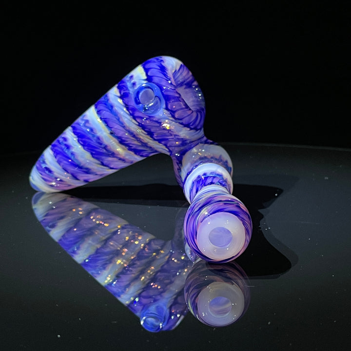 Cheshire Purple Sidecar Bubbler Glass Pipe Jedi Glassworks