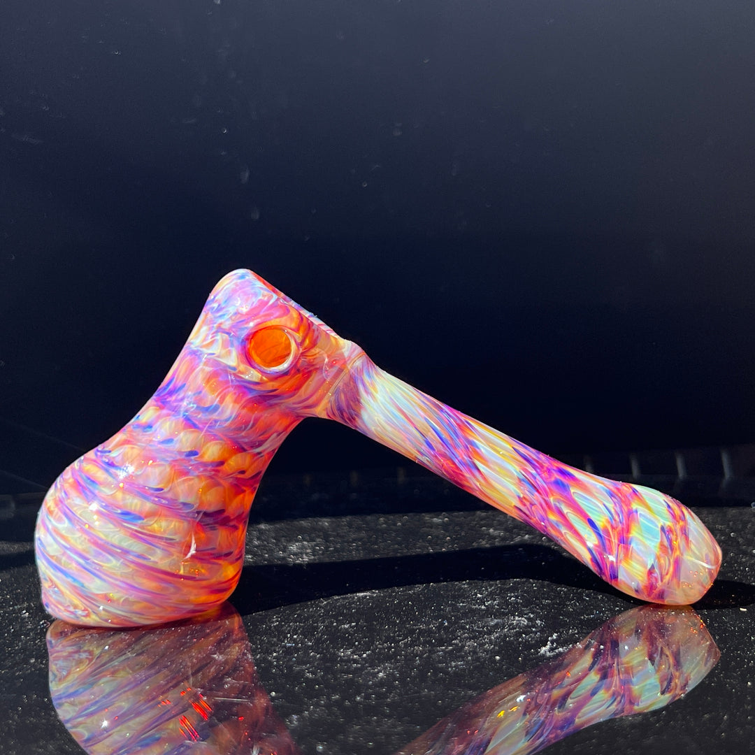 Multi-Color Hammer Bubbler Glass Pipe Jedi Glassworks   