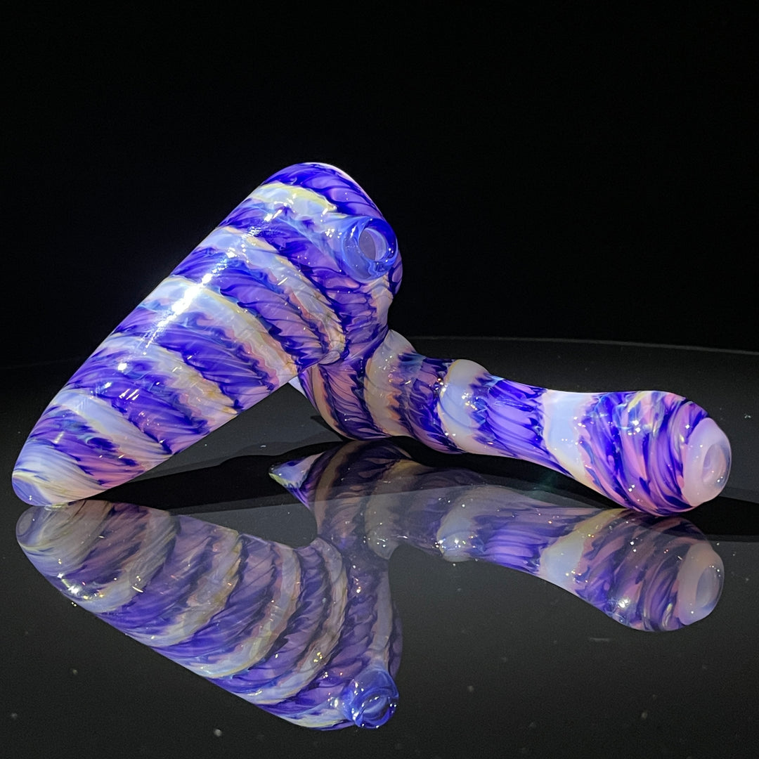 Cheshire Purple Sidecar Bubbler Glass Pipe Jedi Glassworks