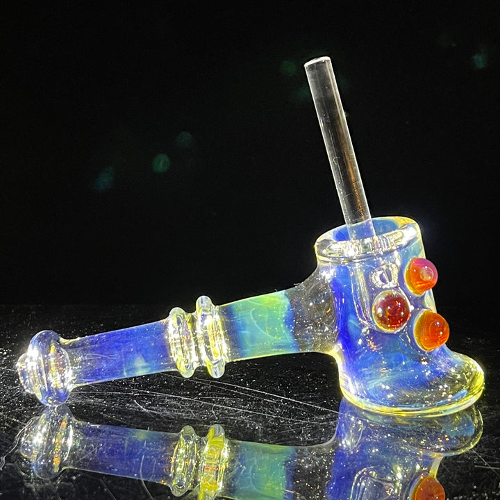 Silver Fumed Hash Hammer Glass Pipe Crondo Glassics   