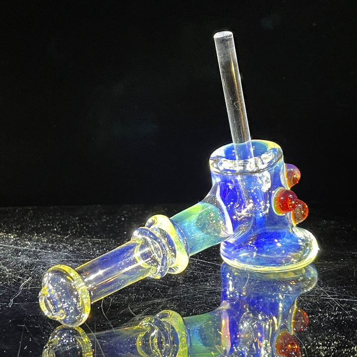 Silver Fumed Hash Hammer Glass Pipe Crondo Glassics   