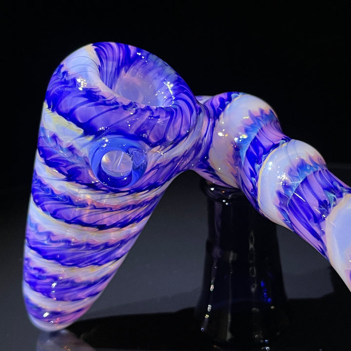 Cheshire Purple Sidecar Bubbler Glass Pipe Jedi Glassworks