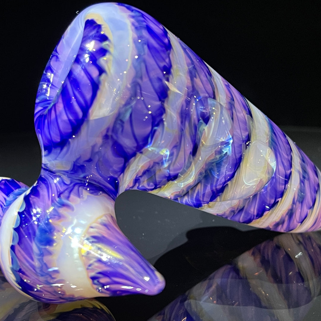 Cheshire Purple Sidecar Bubbler Glass Pipe Jedi Glassworks