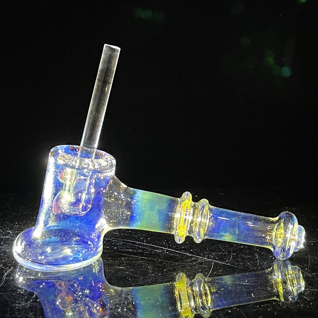 Silver Fumed Hash Hammer Glass Pipe Crondo Glassics   