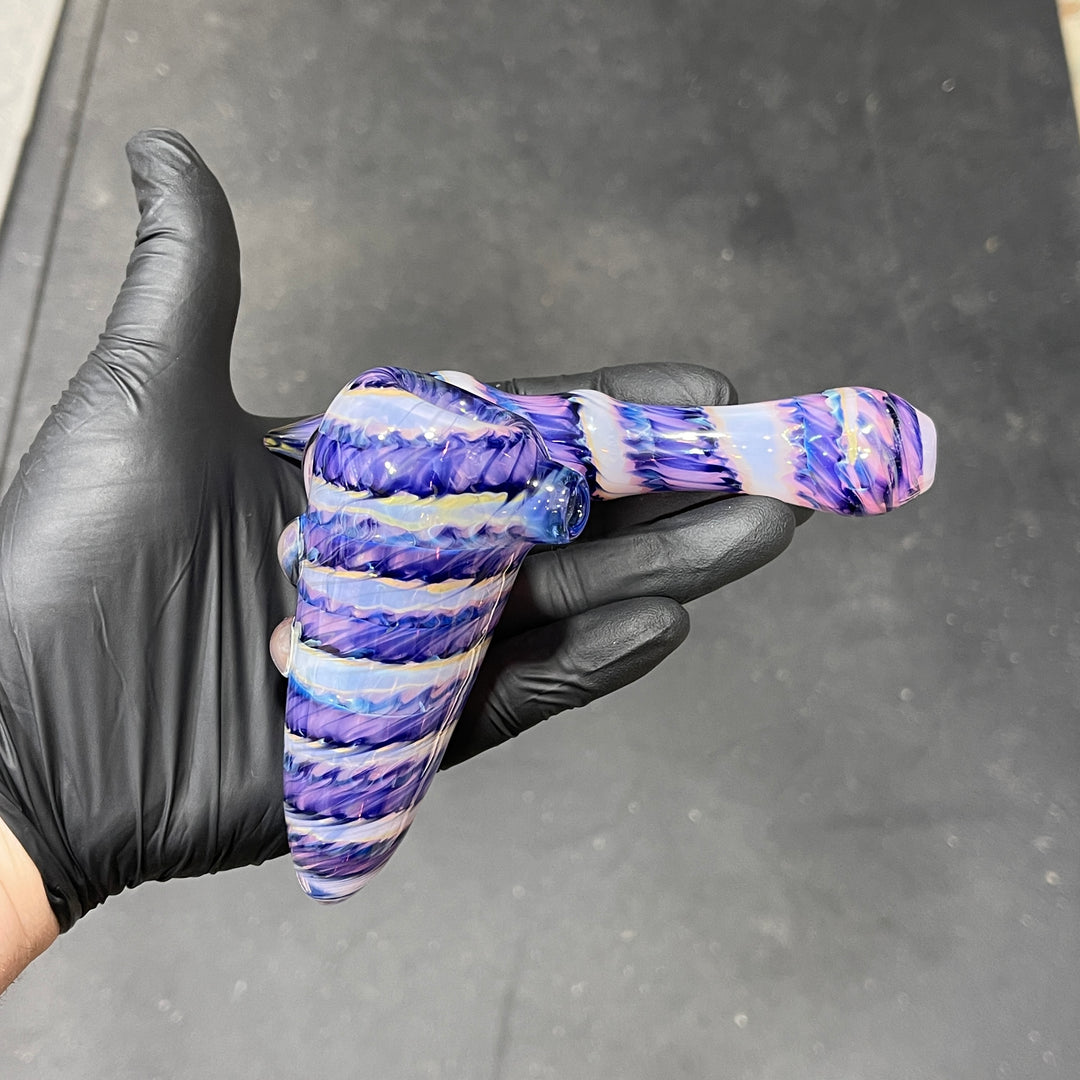 Cheshire Purple Sidecar Bubbler Glass Pipe Jedi Glassworks