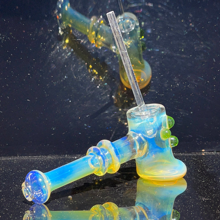 Silver Fumed Hash Hammer Glass Pipe Crondo Glassics   