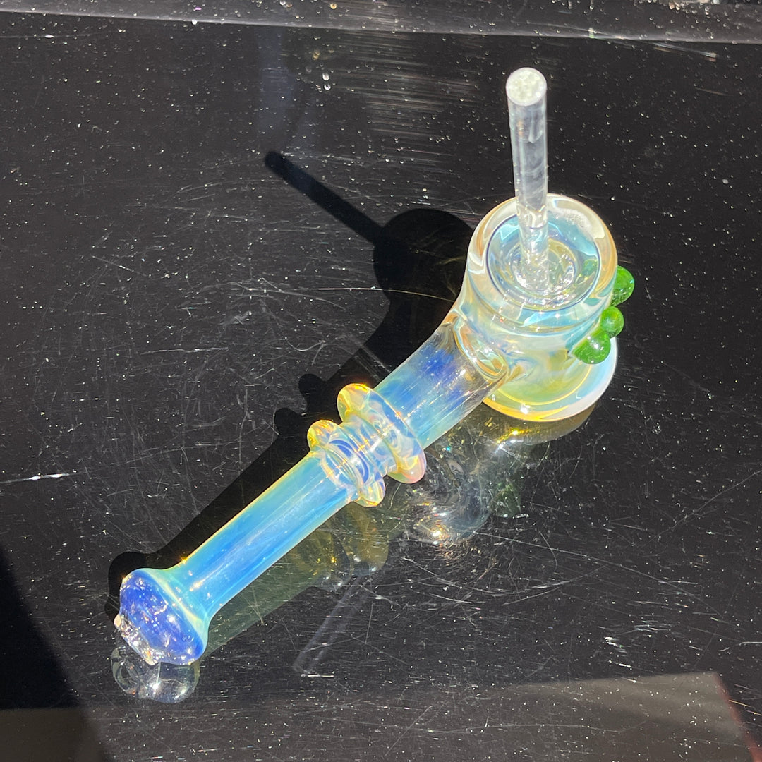 Silver Fumed Hash Hammer Glass Pipe Crondo Glassics   