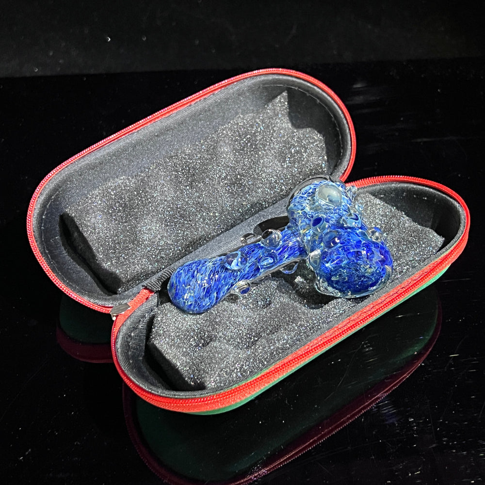 Ocean Blue Marble Hammer + Case Combo Glass Pipe TG   