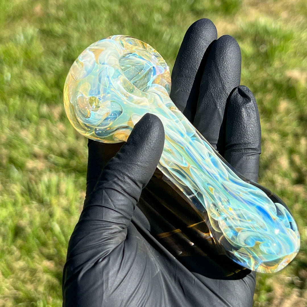 Large Ghost Flame Pipe Glass Pipe Tiny Mike   