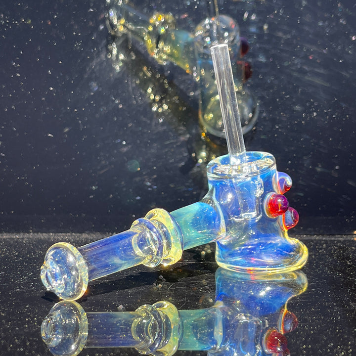 Silver Fumed Hash Hammer Glass Pipe Crondo Glassics   