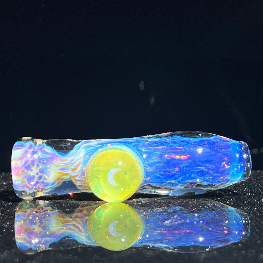 Purple Nebula Chillum Ion Moon Opal Glass Pipe Tako Glass   