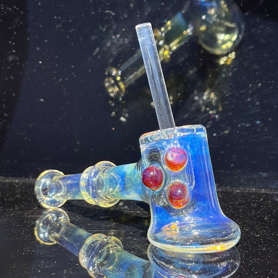 Silver Fumed Hash Hammer Glass Pipe Crondo Glassics   