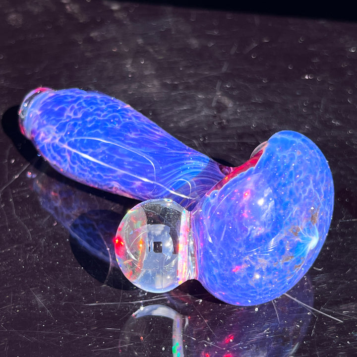 Purple Plasma Pipe with Opal Coin Glass Pipe Tako Glass   