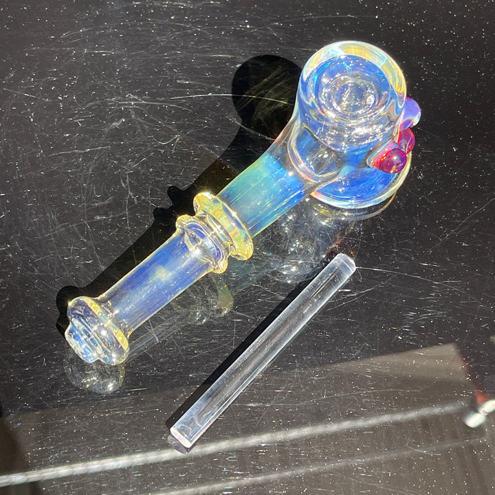 Silver Fumed Hash Hammer Glass Pipe Crondo Glassics   