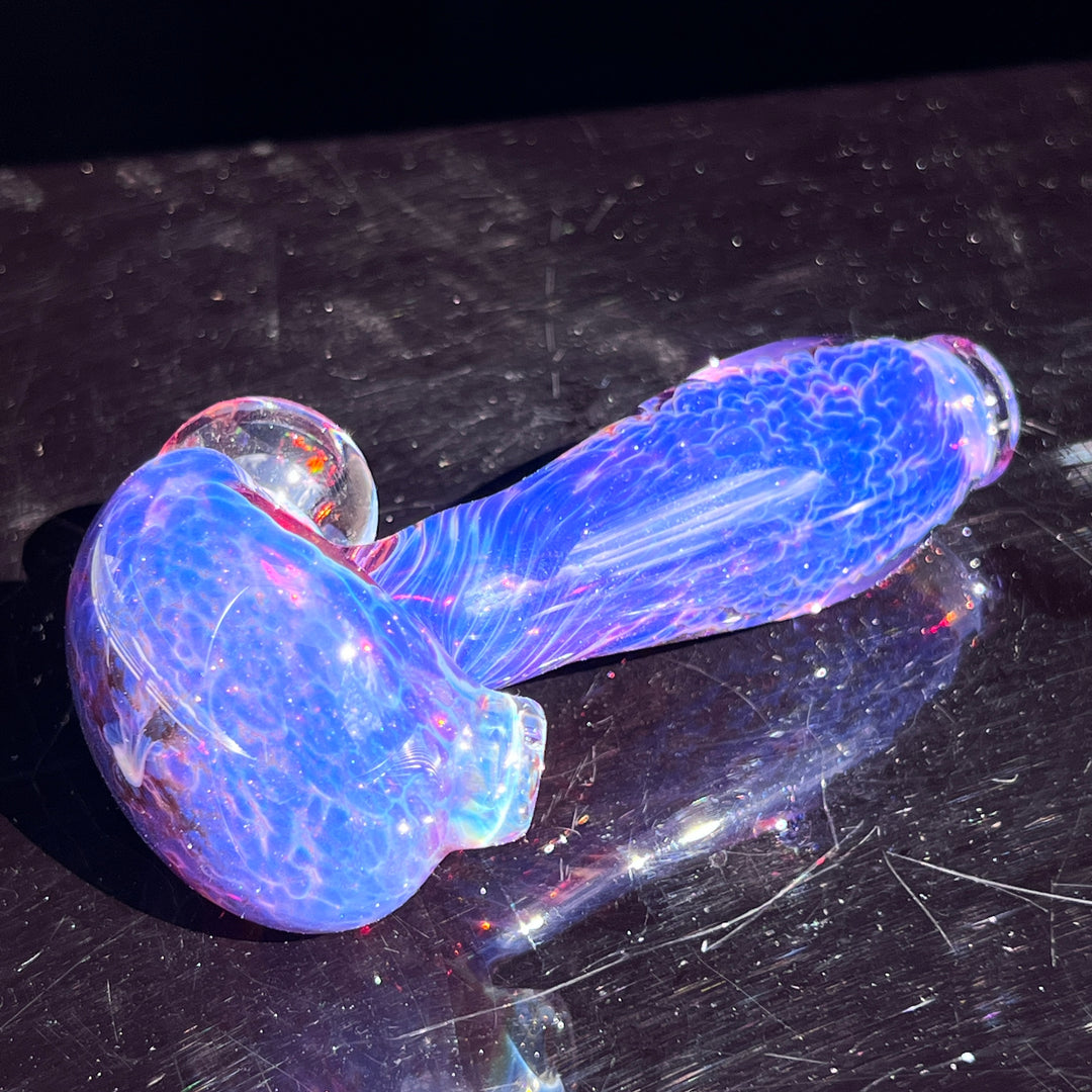 Purple Plasma Pipe with Opal Coin Glass Pipe Tako Glass   