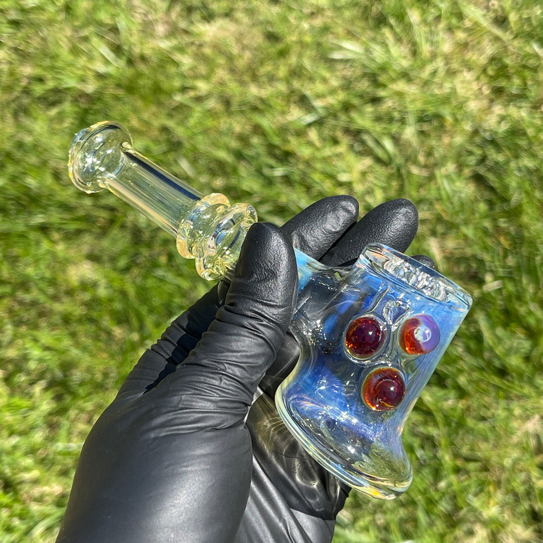 Silver Fumed Hash Hammer Glass Pipe Crondo Glassics   