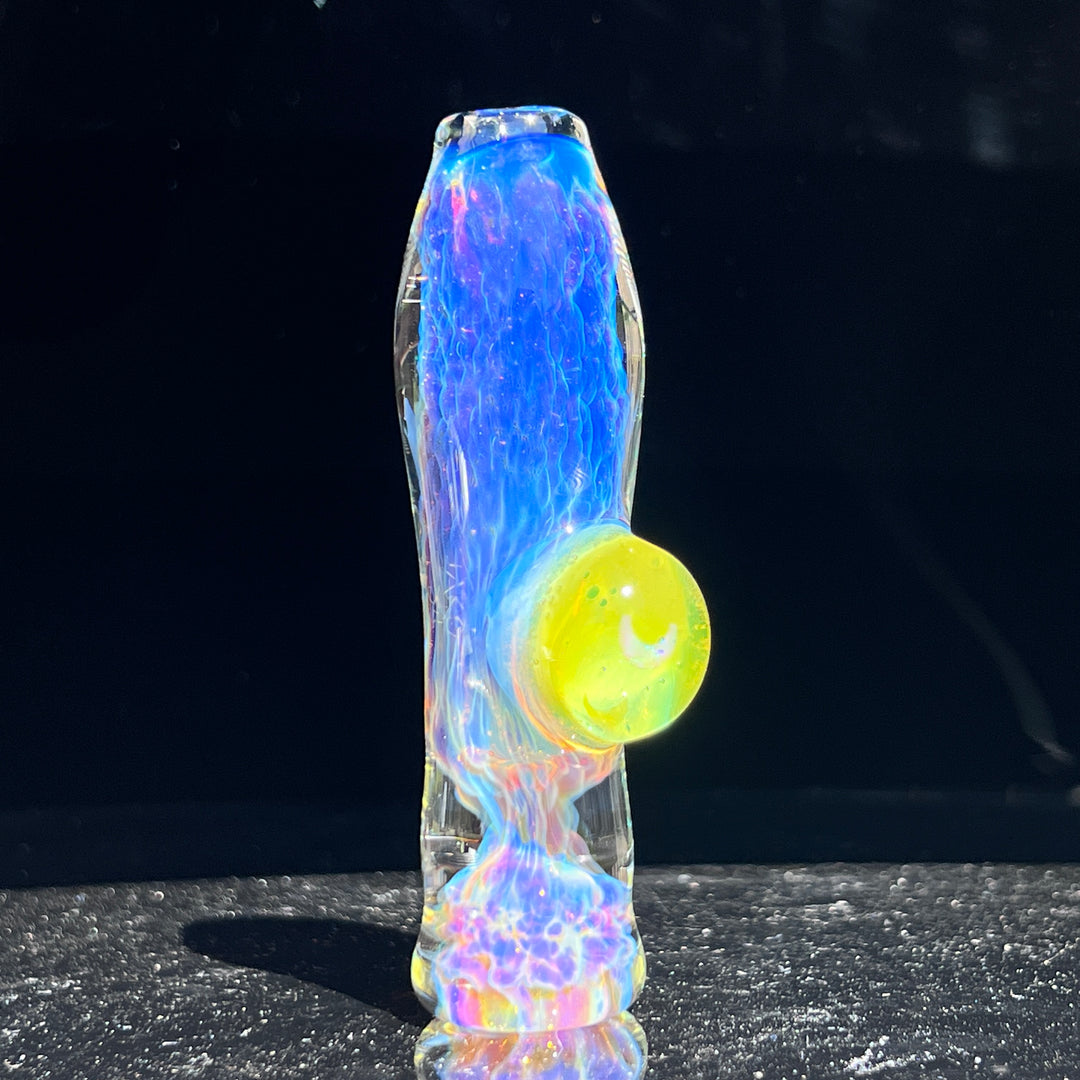 Purple Nebula Chillum Ion Moon Opal Glass Pipe Tako Glass   