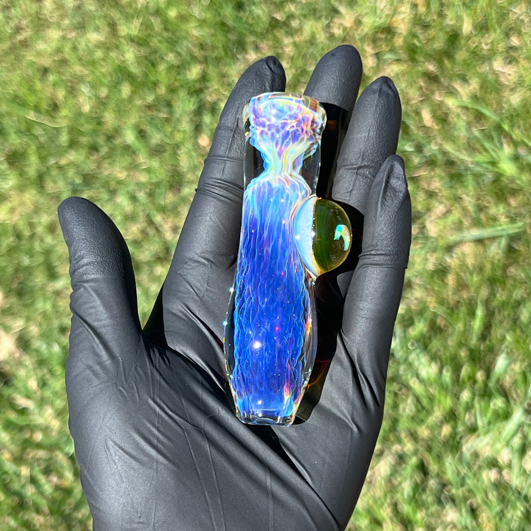 Purple Nebula Chillum Ion Moon Opal Glass Pipe Tako Glass   