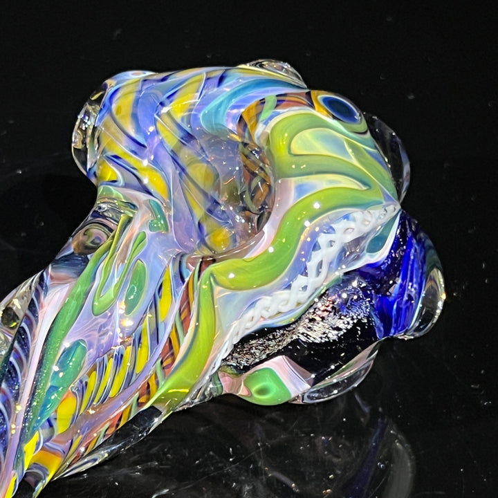 Molten Twisted Chaos Spoon Glass Pipe Molten Imagination   