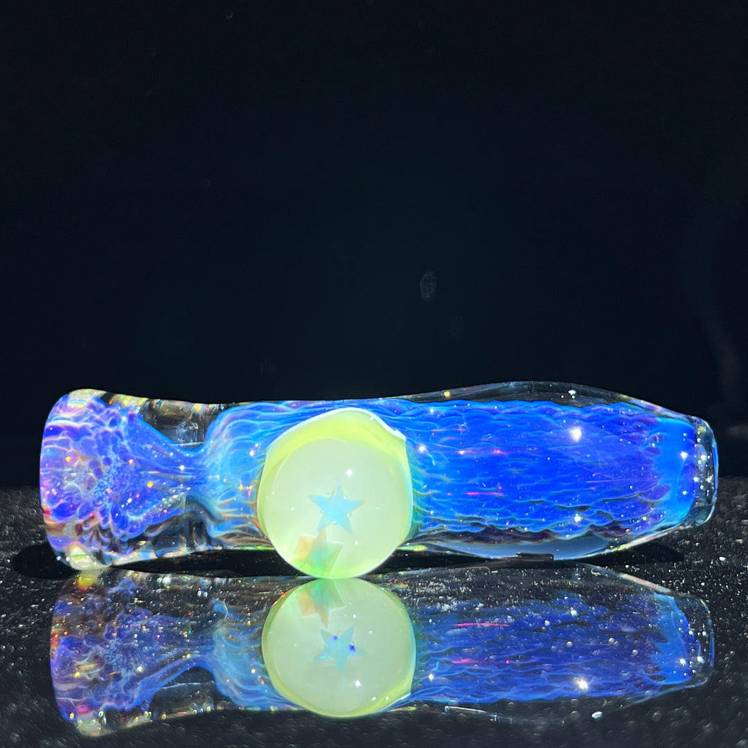 Purple Nebula Chillum Ion Star Opal Glass Pipe Tako Glass   