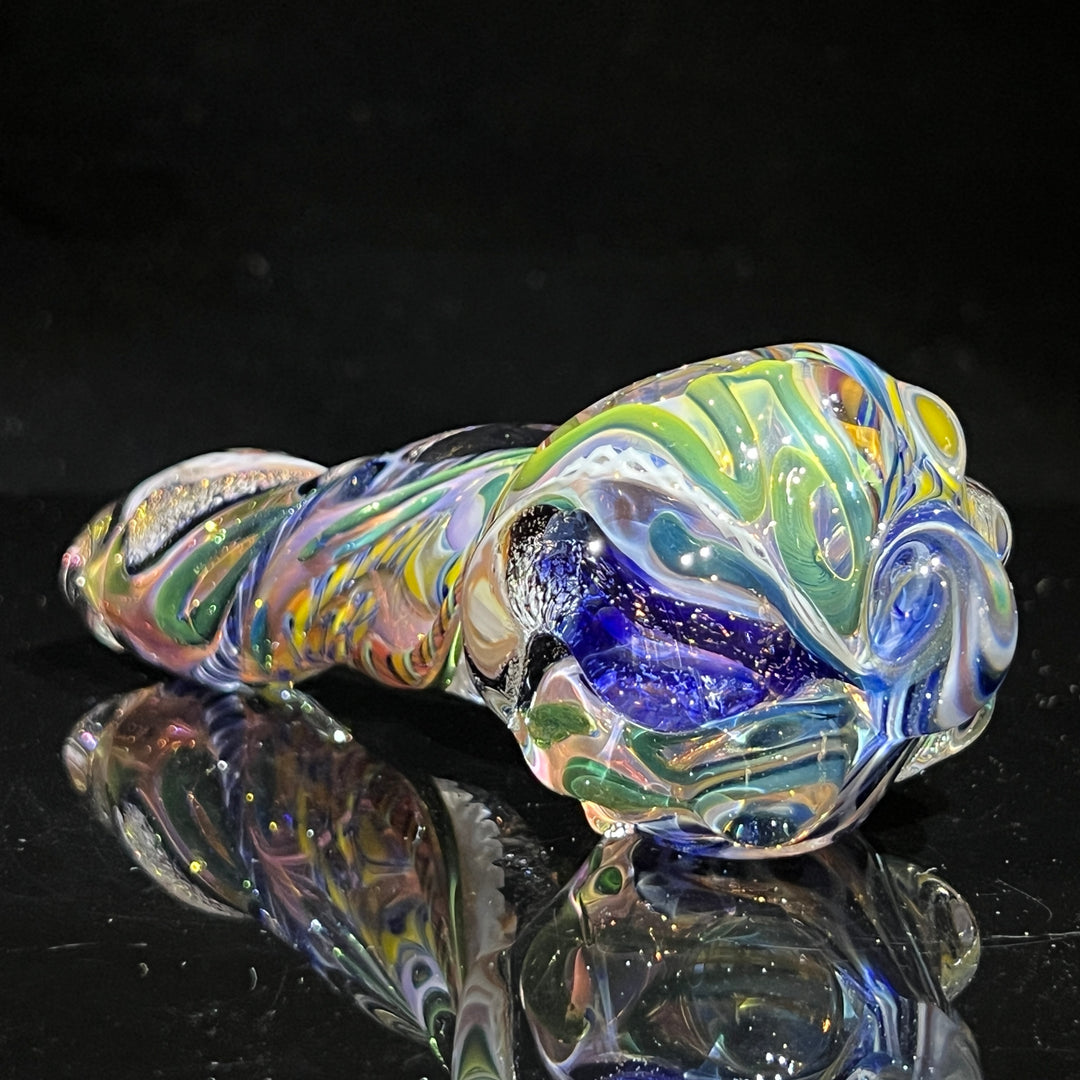 Molten Twisted Chaos Spoon Glass Pipe Molten Imagination   